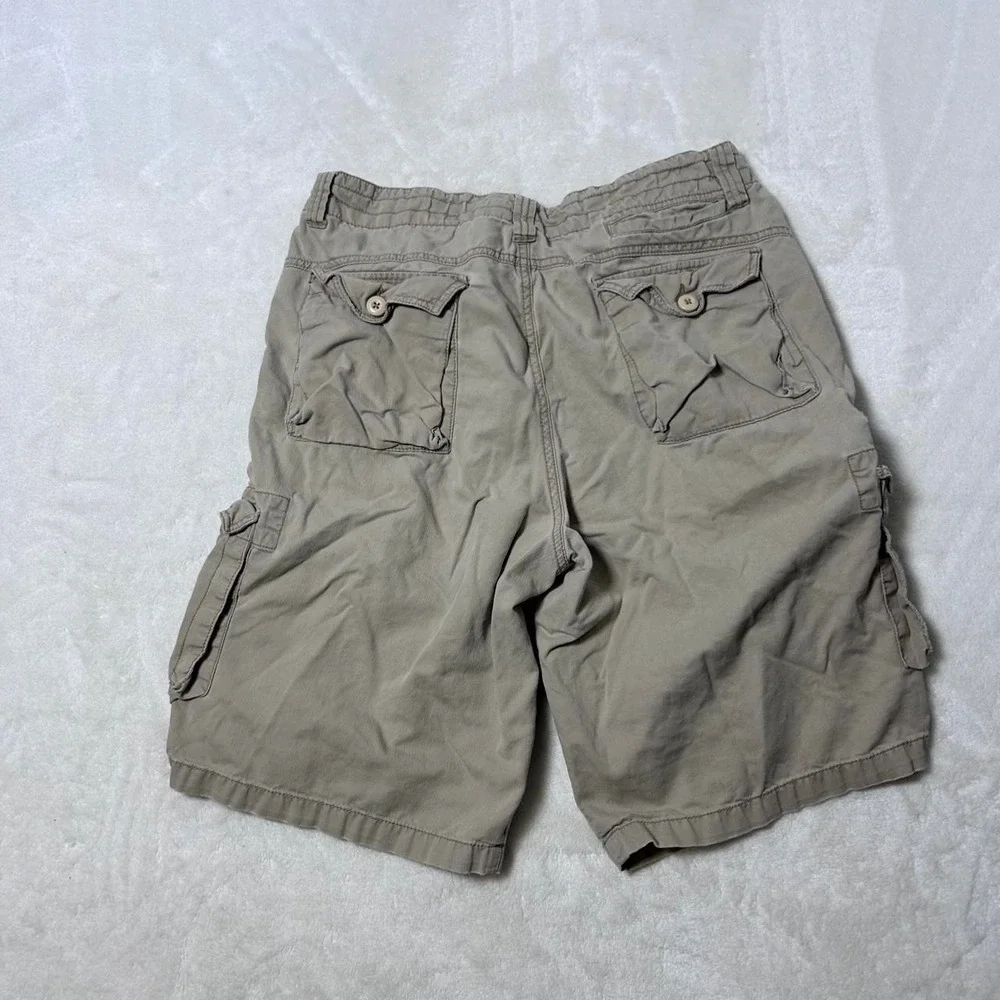 Ecko Unltd. Shorts Mens 34 tan Cargo Pockets Lightweight Y2K Grunge Hip Hop